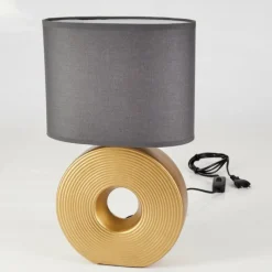 Lampes En Tissu-hofstein Lampe de table Saija Or, 1 lumière