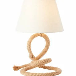 Lampes En Tissu-Luminaires Brilliant Lampe de table SAILOR Brun, 1 lumière