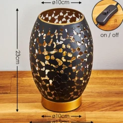 Lampes Dorées-hofstein Lampe de table Saksborg Or, 1 lumière