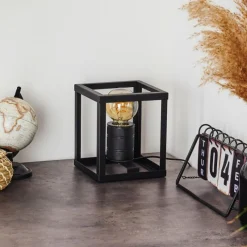 hofstein Lampe de table Salla Noir, 1 lumière* Lampes À Poser