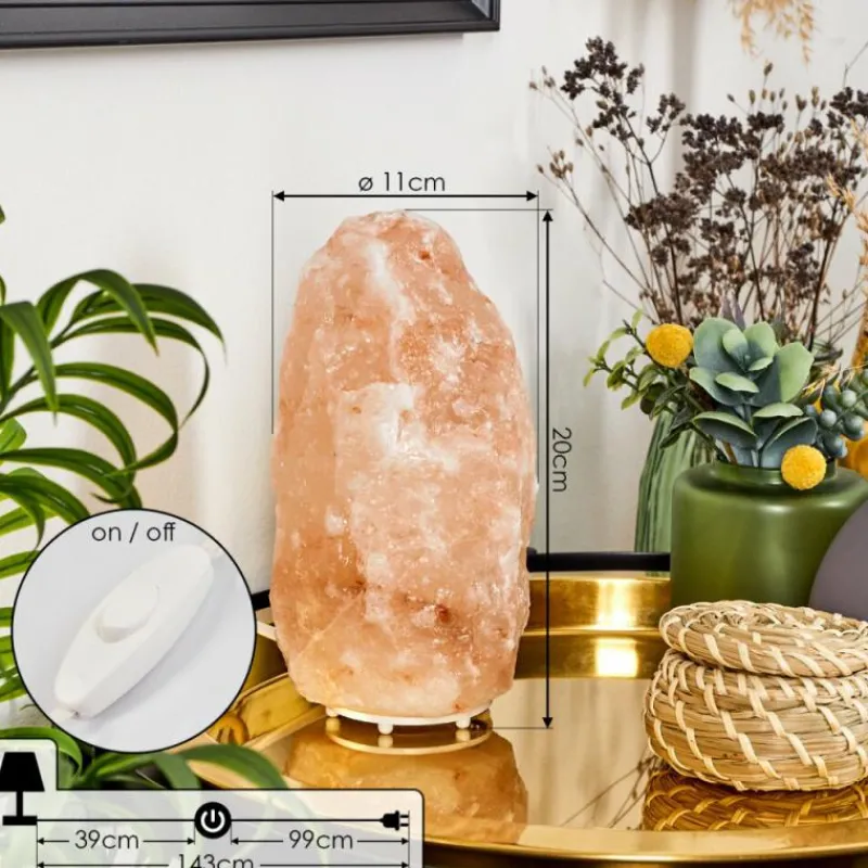 hofstein Lampe de table Sansou Rose, Blanc, 1 lumière