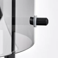 Suspension Verre Fumé-hofstein Lampe de table Sarniguet Noir, 1 lumière