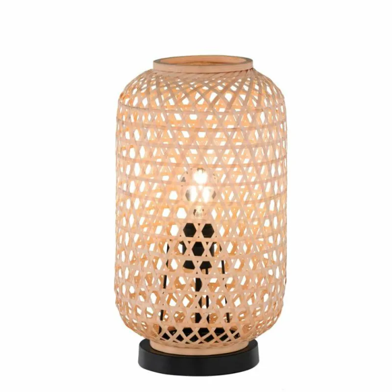 Style Boho-Chic-SCHÖNER WOHNEN-Kollektion Lampe de table CALLA Noir, 1 lumière