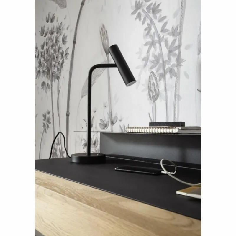 SCHÖNER WOHNEN-Kollektion Lampe de table STINA LED Noir, 1 lumière* Éclairage Led