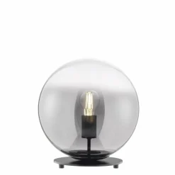 Suspension Verre Fumé-SCHÖNER WOHNEN-Kollektion Lampe de table MIRROR Noir, 1 lumière