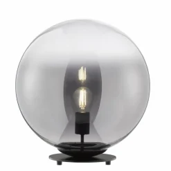 Suspension Verre Fumé-SCHÖNER WOHNEN-Kollektion Lampe de table MIRROR Noir, 1 lumière