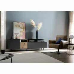 SCHÖNER WOHNEN-Kollektion Lampe de table PALAIS Noir, 1 lumière