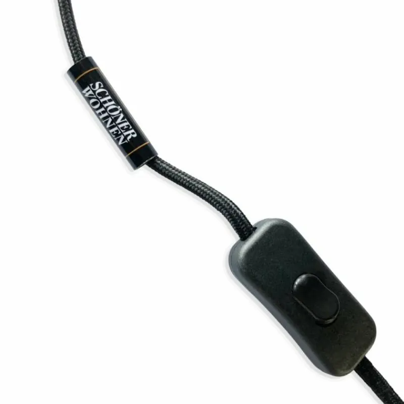 SCHÖNER WOHNEN-Kollektion Lampe de table PALAIS Noir, 1 lumière