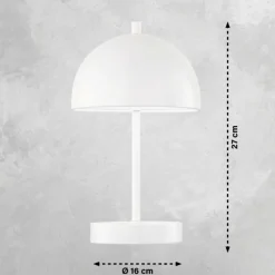 SCHÖNER WOHNEN-Kollektion Lampe de table Kia LED Blanc, 1 lumière* Éclairage Led