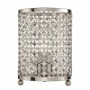 Luminaires Orientaux-Luminaires Searchlight Lampe de table Searchlight Orond Chrome, 1 lumière