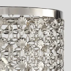 Luminaires Orientaux-Luminaires Searchlight Lampe de table Searchlight Orond Chrome, 1 lumière