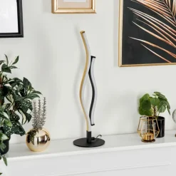 hofstein Lampe de table Serlande LED Noir, 1 lumière