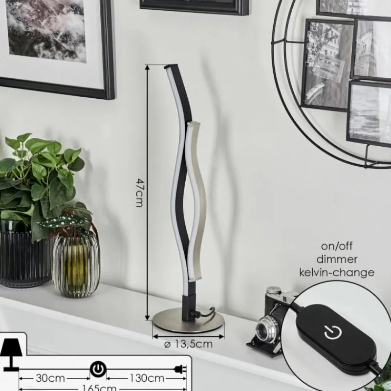 hofstein Lampe de table Serlande LED Aluminium, 1 lumière* Éclairage Led