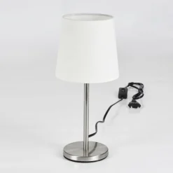 Lampes En Tissu-hofstein Lampe de table Sikala Nickel mat, 1 lumière