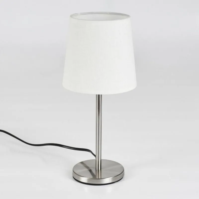 Lampes En Tissu-hofstein Lampe de table Sikala Nickel mat, 1 lumière