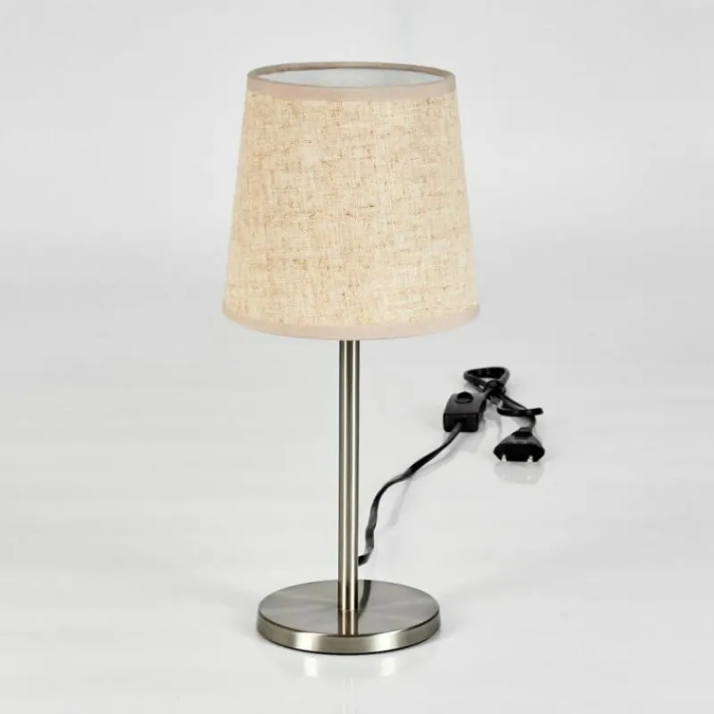 Lampes En Tissu-hofstein Lampe de table Sikala Nickel mat, 1 lumière