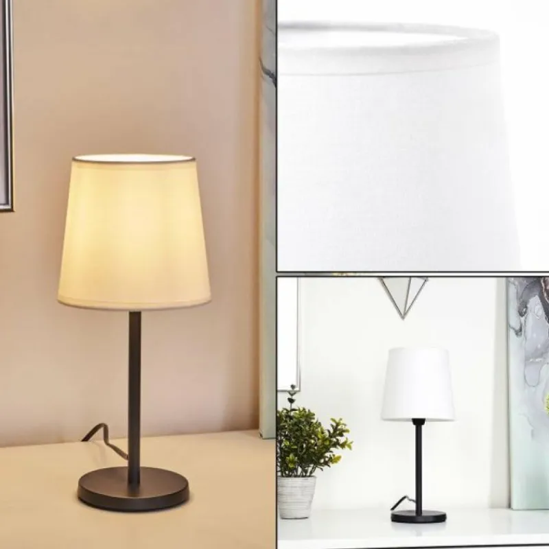 Lampes En Tissu-hofstein Lampe de table Sikala Noir, 1 lumière