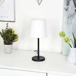 Lampes En Tissu-hofstein Lampe de table Sikala Noir, 1 lumière