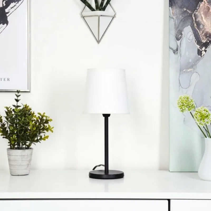 Lampes En Tissu-hofstein Lampe de table Sikala Noir, 1 lumière