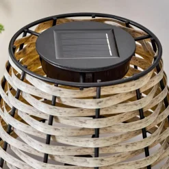 hofstein Lampe de table solaire Chillaiza LED Noir, 1 lumière