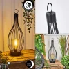 Lampes Vintages & Rétros-hofstein Lampe de table solaire Quillagua LED Noir, 1 lumière