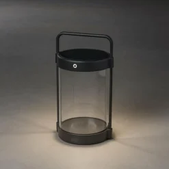 Luminaires Konstsmide Lampe de table solaire Konstsmide Crotone LED Noir, 1 lumière