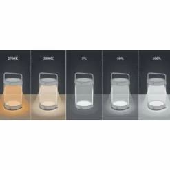 Luminaires Konstsmide Lampe de table solaire Konstsmide Crotone LED Noir, 1 lumière