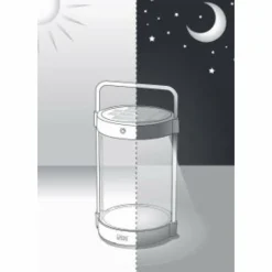 Luminaires Konstsmide Lampe de table solaire Konstsmide Crotone LED Noir, 1 lumière