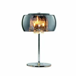 Luminaires Rustiques-Luminaires Trio Lampe de table Sorpetaler Leuchten Vapore Chrome, 3 lumières