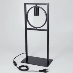 Lampes Industrielles-hofstein Lampe de table Srelau Noir, 1 lumière