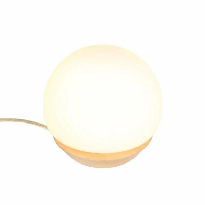 Luminaires Rustiques-Luminaires Steinhauer Lampe de table Steinhauer Ancilla LED Bois clair, 1 lumière