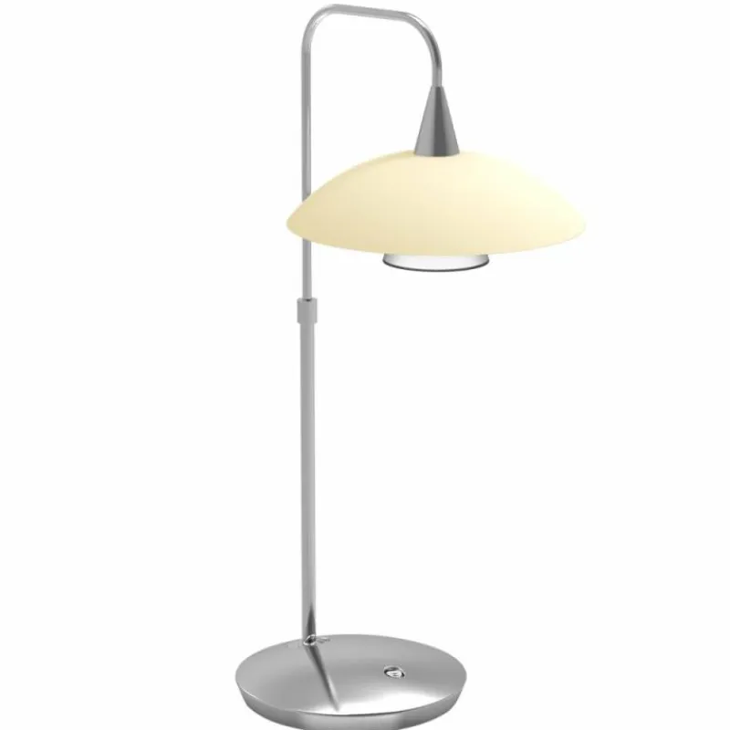 Luminaires Steinhauer Lampe de table Steinhauer Tallerken LED Acier inoxydable, Blanc, 1 lumière