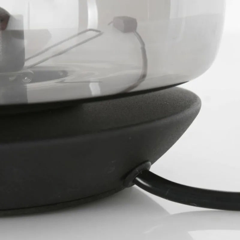 Suspension Verre Fumé-Luminaires Steinhauer Lampe de table Steinhauer Ancilla Noir, 1 lumière