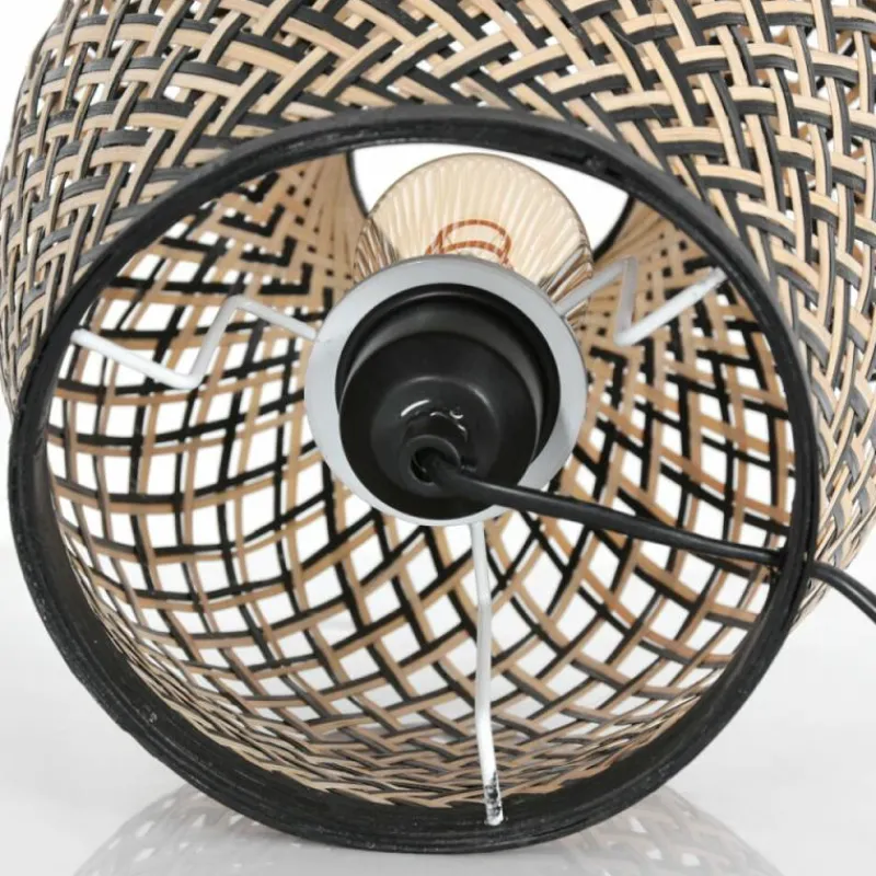 Style Boho-Chic-Luminaires Steinhauer Lampe de table Steinhauer Maze Écru, Noir, 1 lumière