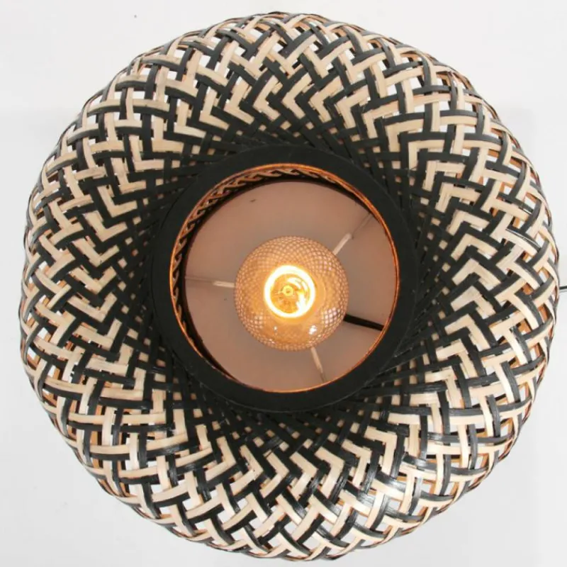 Style Boho-Chic-Luminaires Steinhauer Lampe de table Steinhauer Maze Écru, Noir, 1 lumière