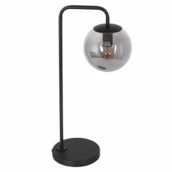 Suspension Verre Fumé-Luminaires Steinhauer Lampe de table Steinhauer Bollique Noir, 1 lumière