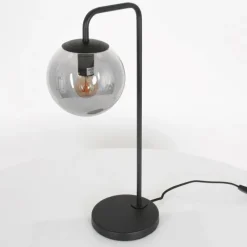 Suspension Verre Fumé-Luminaires Steinhauer Lampe de table Steinhauer Bollique Noir, 1 lumière