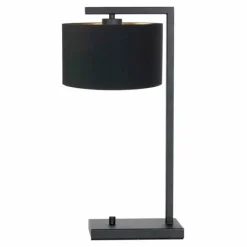 Lampes En Tissu-Luminaires Steinhauer Lampe de table Steinhauer Stang Noir, 1 lumière