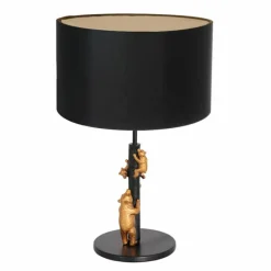 Lampes En Tissu-Luminaires Steinhauer Lampe de table Steinhauer Animaux Or, Noir, 1 lumière