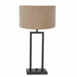 Lampes En Tissu-Luminaires Steinhauer Lampe de table Steinhauer Stang Noir, 1 lumière