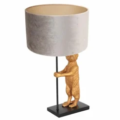 Lampes En Tissu-Luminaires Steinhauer Lampe de table Steinhauer Animaux Or, Noir, 1 lumière