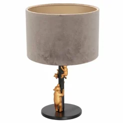 Lampes En Tissu-Luminaires Steinhauer Lampe de table Steinhauer Animaux Or, Noir, 1 lumière