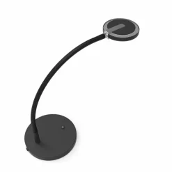 Suspension Verre Fumé-Luminaires Steinhauer Lampe de table Steinhauer Turound LED Noir, 1 lumière