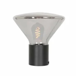 Suspension Verre Fumé-Luminaires Steinhauer Lampe de table Steinhauer Ambiance Noir, 1 lumière