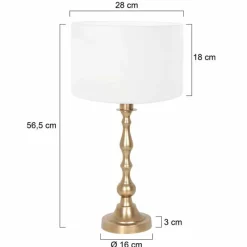 Lampes En Tissu-Luminaires Steinhauer Lampe de table Steinhauer Bassiste Bronze, 1 lumière