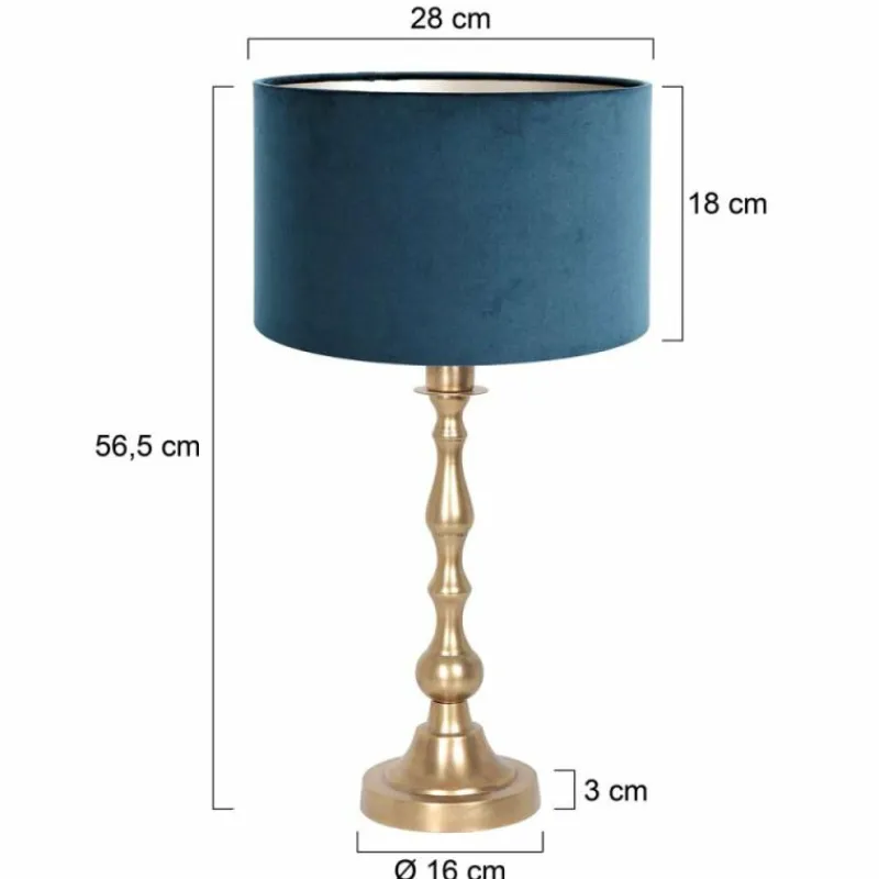 Lampes En Tissu-Luminaires Steinhauer Lampe de table Steinhauer Bassiste Bronze, 1 lumière