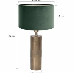 Lampes En Tissu-Luminaires Steinhauer Lampe de table Steinhauer Bassiste Bronze, 1 lumière