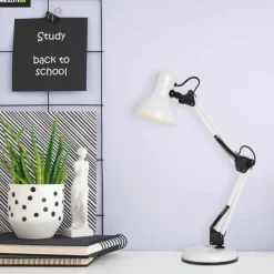 Luminaires Steinhauer Lampe de table Steinhauer Study Blanc, 1 lumière* Lampes À Poser