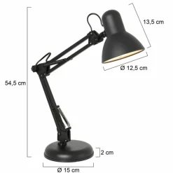 Luminaires Steinhauer Lampe de table Steinhauer Study Noir, 1 lumière* Lampes À Poser