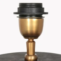 Lampes En Tissu-Luminaires Steinhauer Lampe de table Steinhauer Lyons Bronze, Noir, 1 lumière